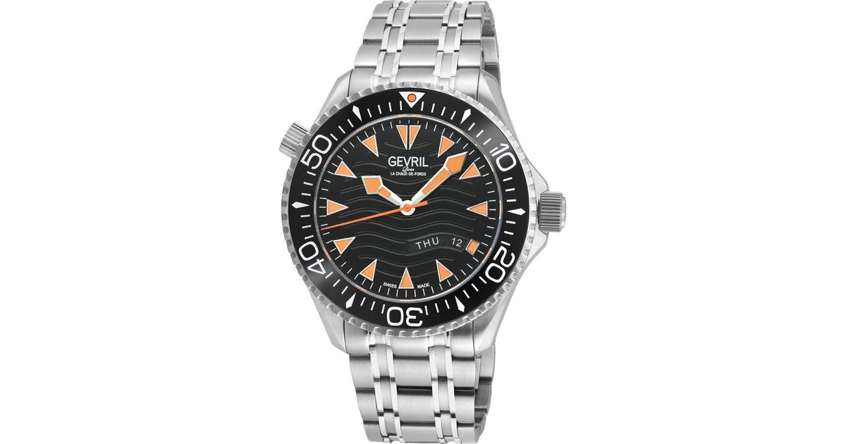 Gevil Gevril Hudson Yards Automatic Bracelet Watch, 43Mm in Metallic for Men ...