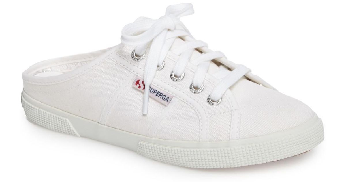 white mule sneakers