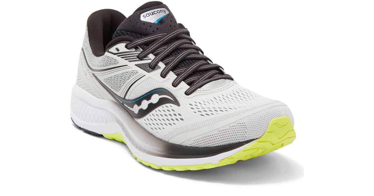 Saucony Omni 19 Running Shoe In Fog/citrus At Nordstrom Rack in White for  Men | Lyst