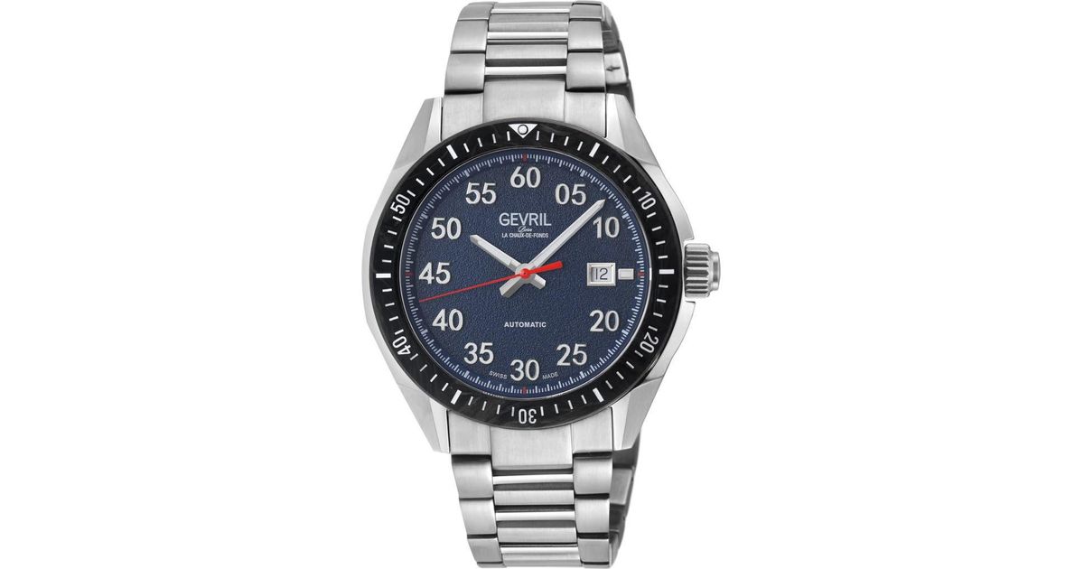 Gevil Gevril Ascari Swiss Automatic Bracelet Watch, 42Mm in Metallic for Men ...