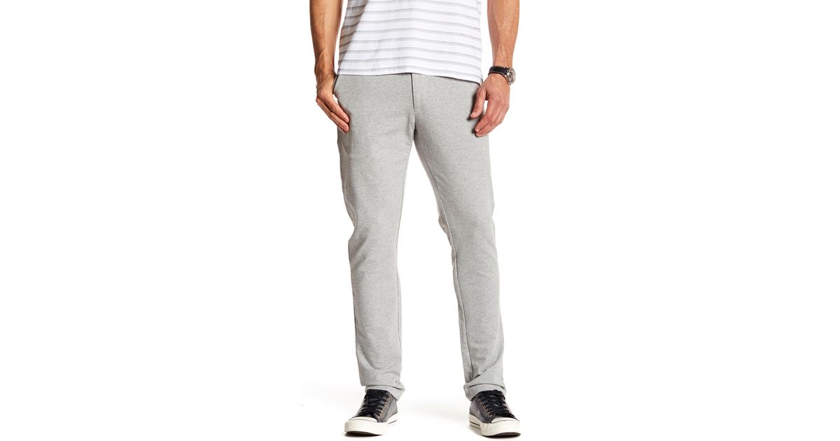 Kenneth Cole Zip Fly Sweatpants in Gray for Men | Lyst