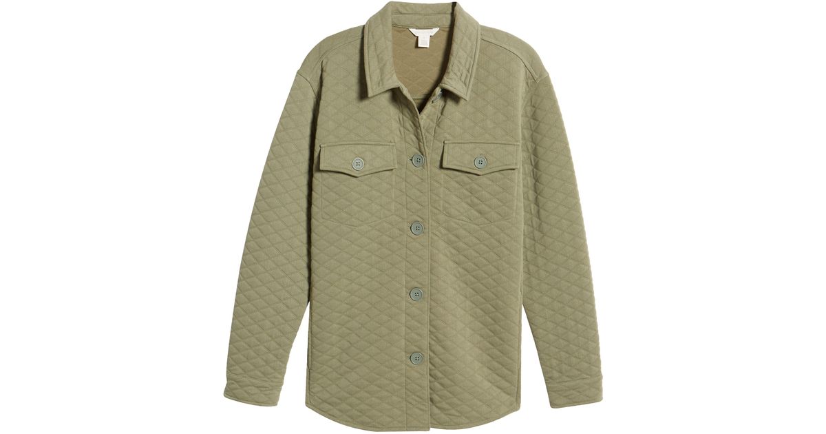 caslon-quilt-jacquard-field-jacket-in-green-lyst