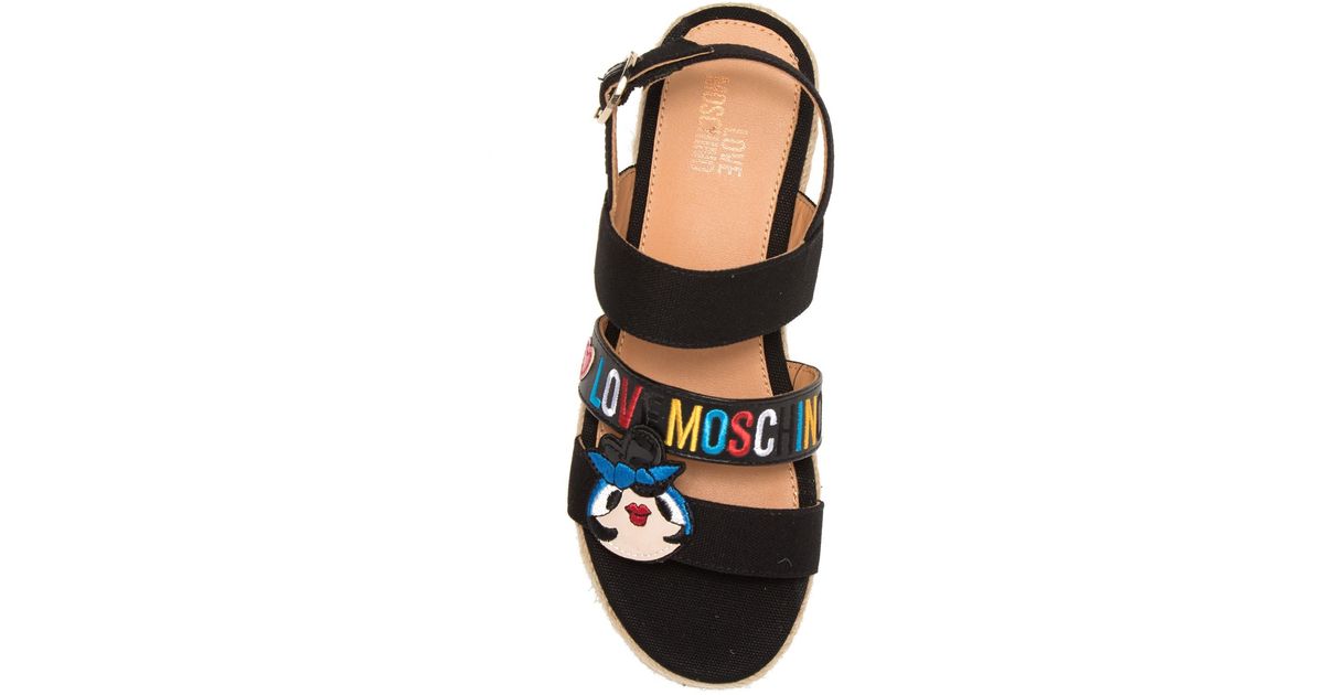 love moschino platform sandals