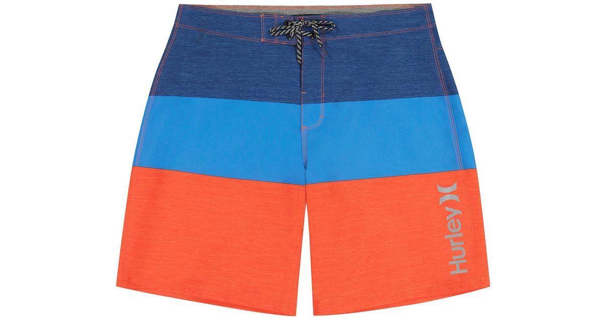 Hurley Colorblock Board Shorts in Blue for Men | Lyst