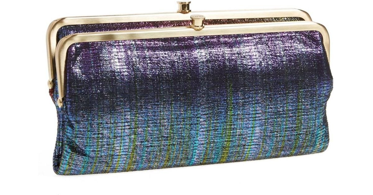 Hobo International Lauren Leather Clutch Wallet in Blue Lyst