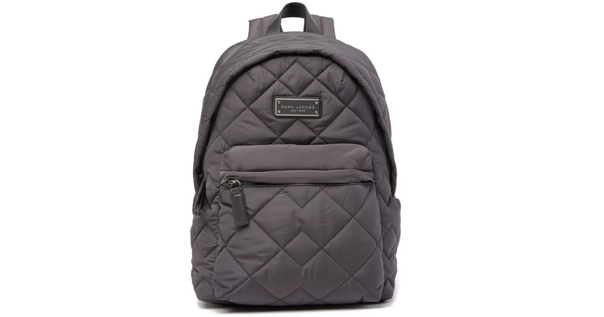 marc jacobs quilted nylon backpack black