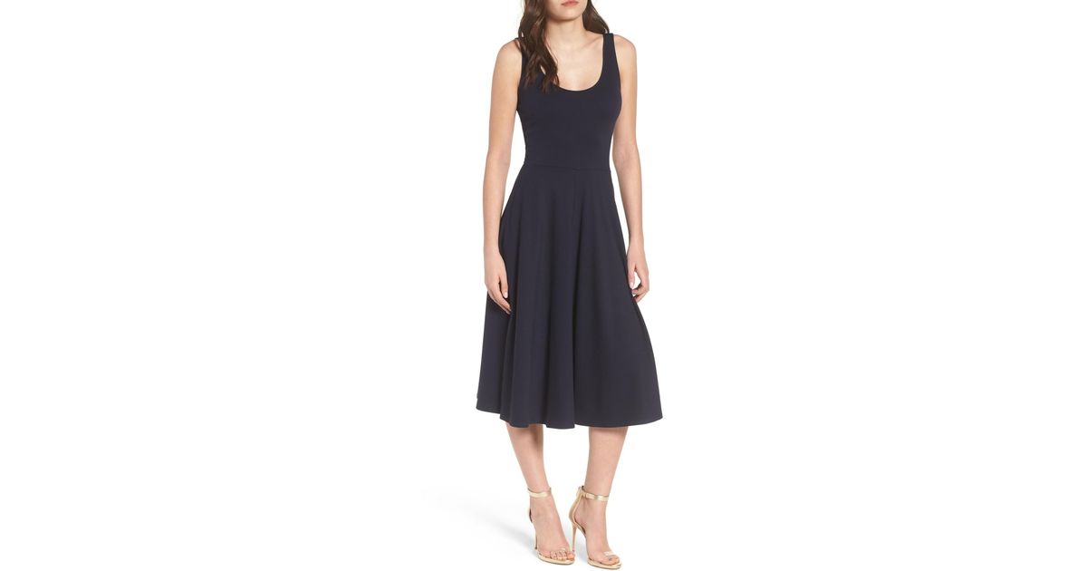 leith stretch knit midi dress