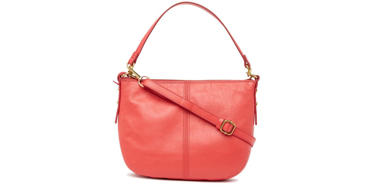 fossil jolie crossbody brick red