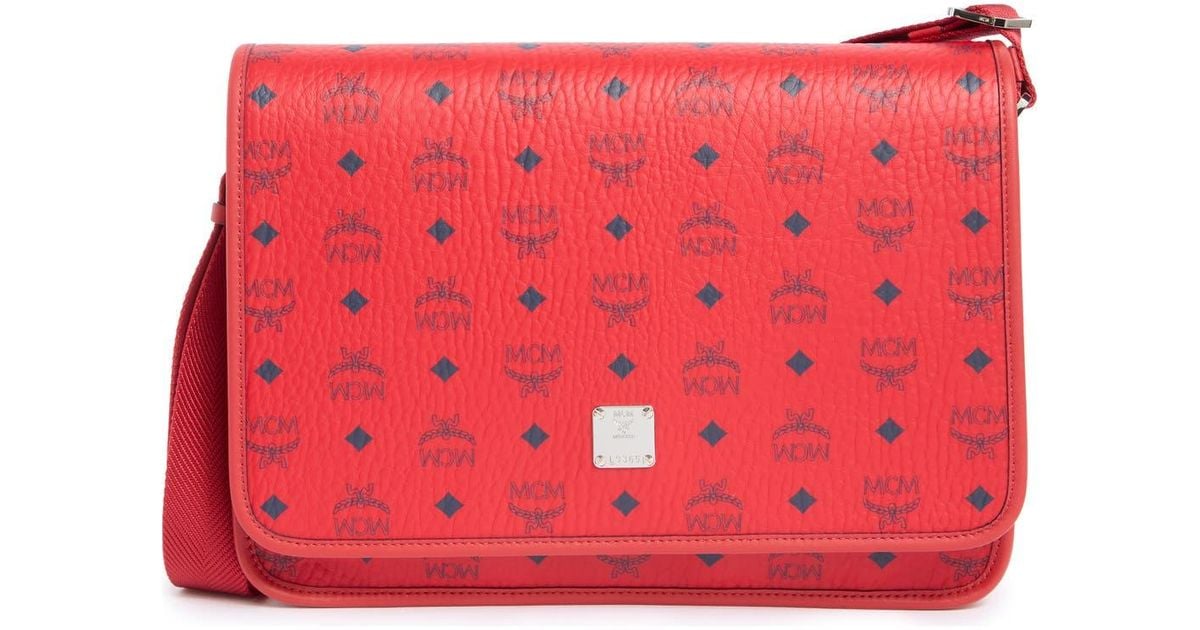 【関税&送料込】Mcm Printed Canvas Aren Messenger Crossbody MCM Printed Canvas Small Aren Crossbody Bag | italist