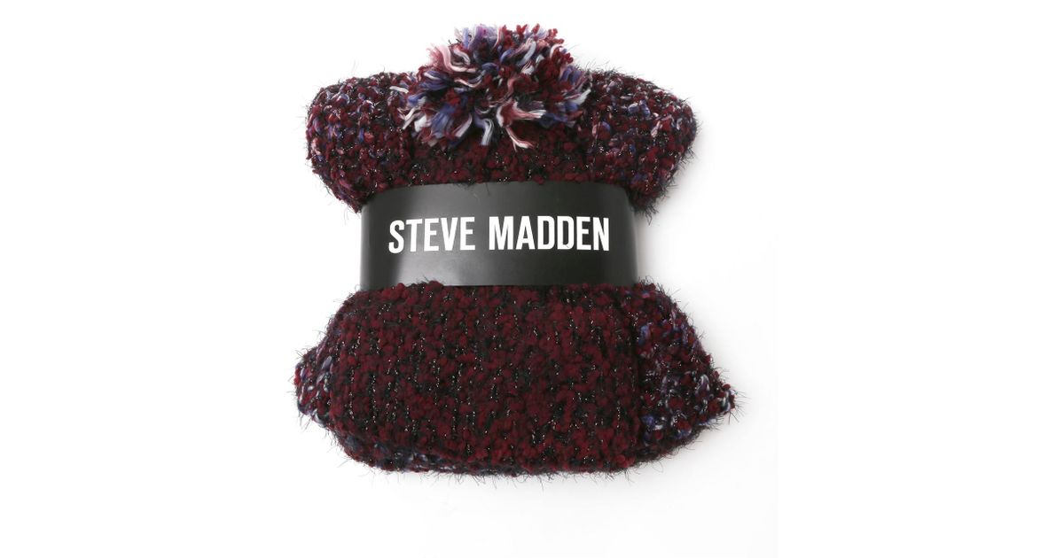 steve madden pom pom beanie