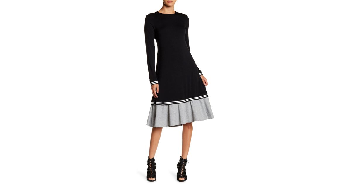 Lyst Go Couture Modest Below Knee Legnth Flounce Ruffle Dress Lyst Go Couture Modest Below Knee Legnth Flounce Ruffle Dress In Black