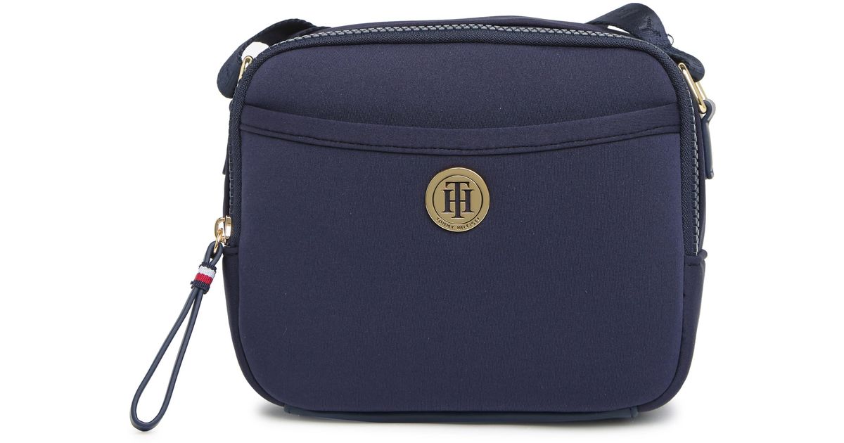 Tommy Hilfiger Neoprene Sasha Ii Square Crossbody Bag In Tommy Navy At