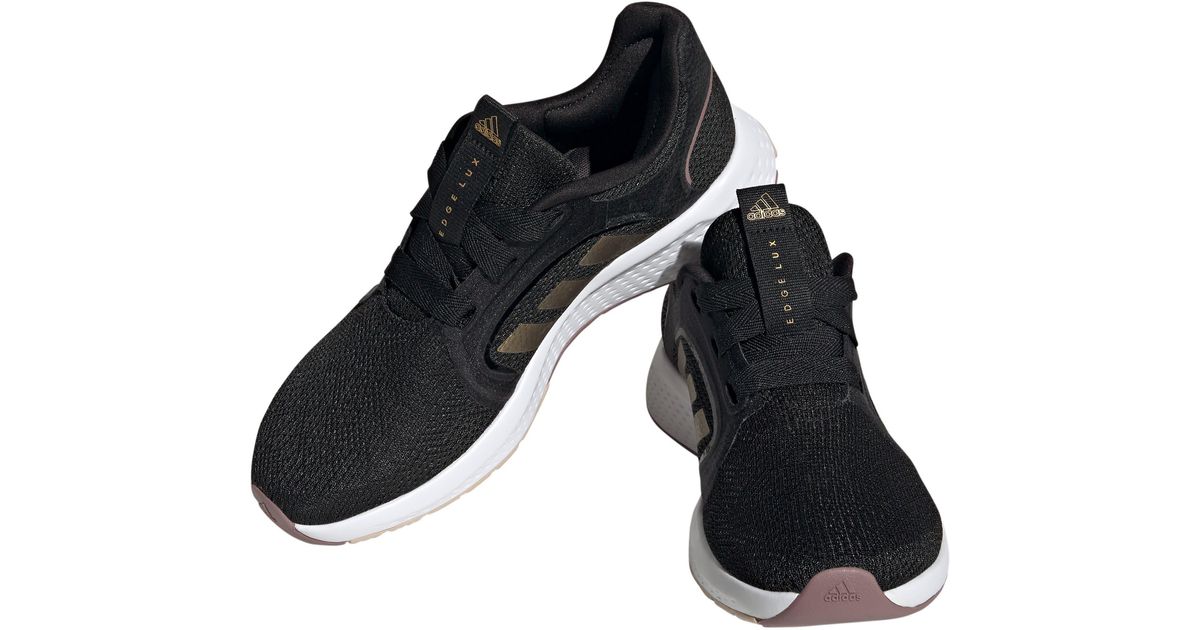 adidas Edge Lux Sneaker In Black/gold Met./oxide At Nordstrom Rack | Lyst