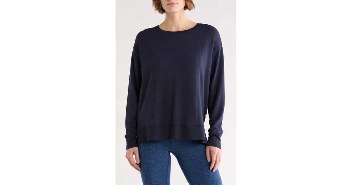 Marika Maisha Long Sleeve Pullover Sweater in Blue | Lyst