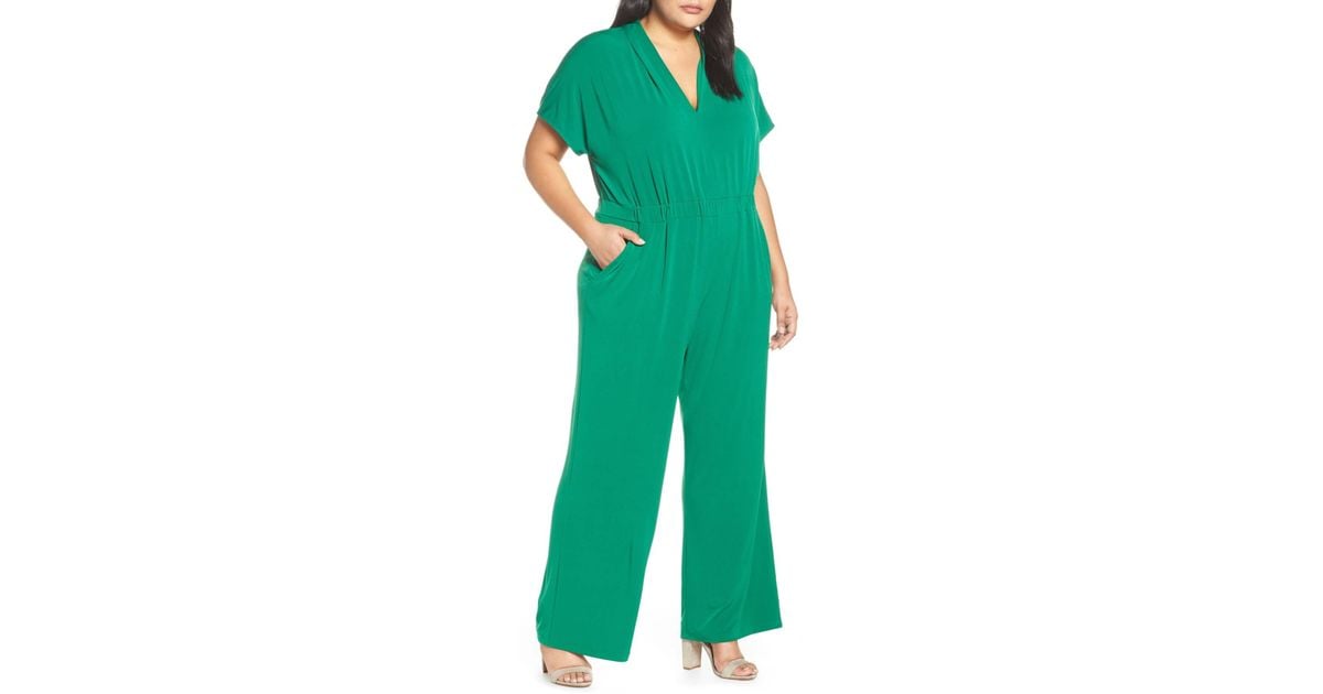 vince camuto cinched waist jumpsuit