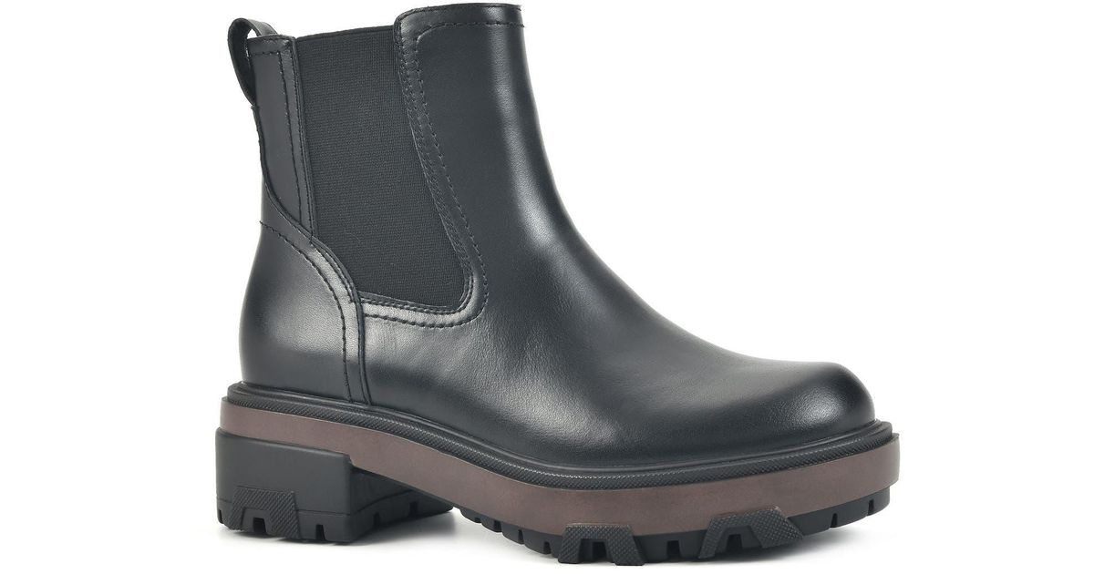 White Mountain Righteous Lug Sole Boot In Black Leather At Nordstrom ...