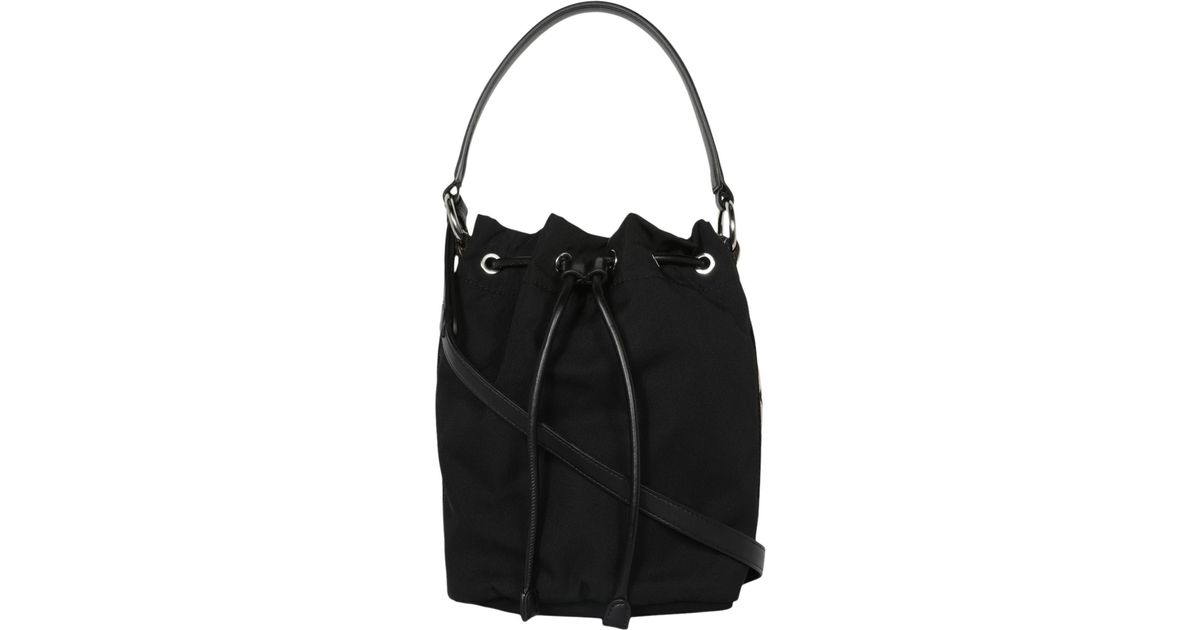 Stella McCartney Eco Nylon Bucket Bag in Black | Lyst