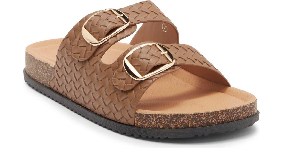 Ross Moda Slides Top Moda Luca Slide Sandal in Brown | Lyst