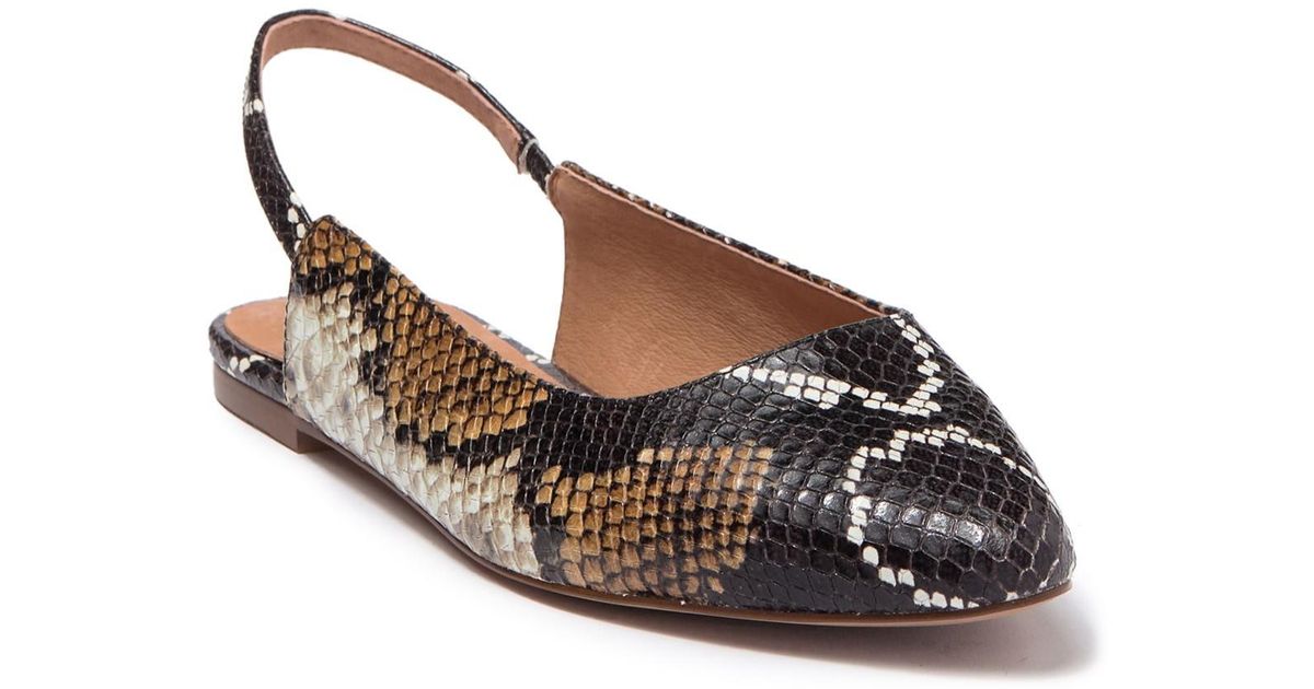 snake slingbacks