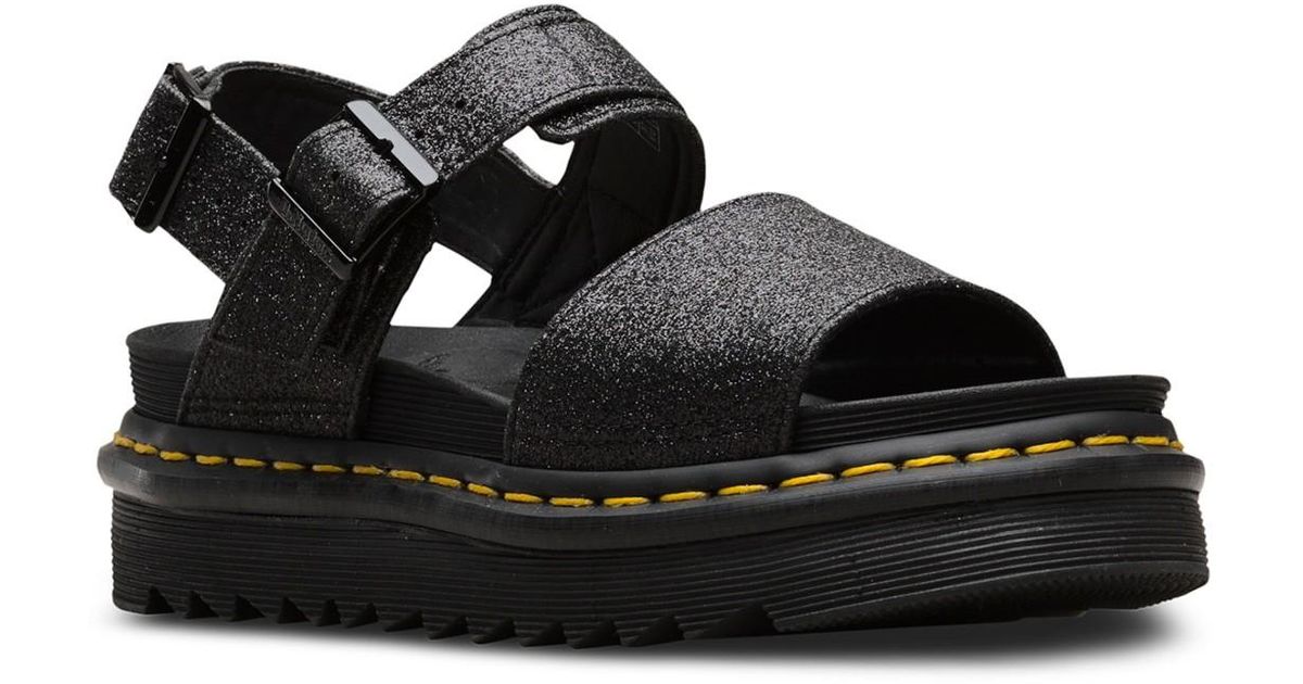 voss fine glitter sandals