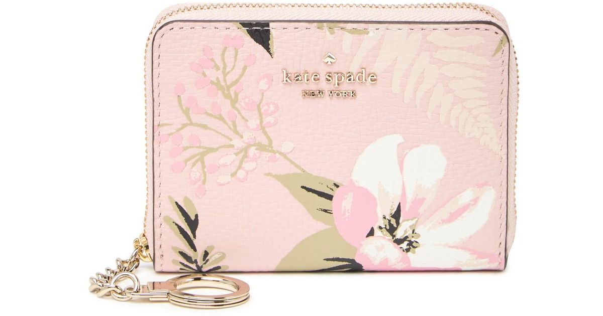 kate spade floral wristlet