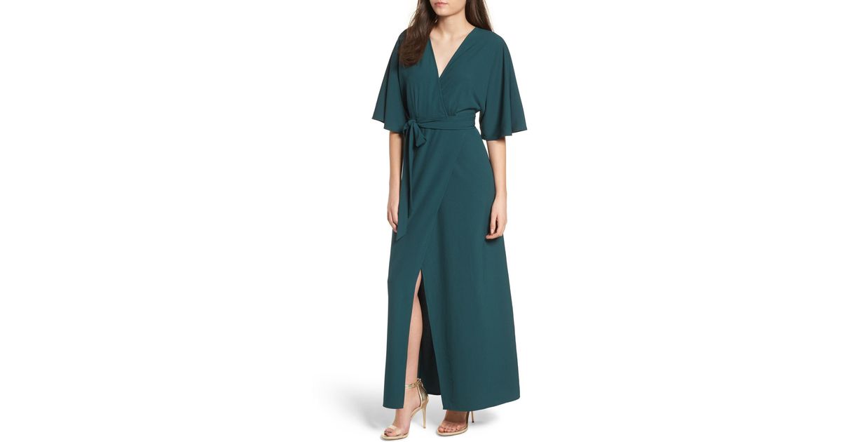 leith kimono maxi dress