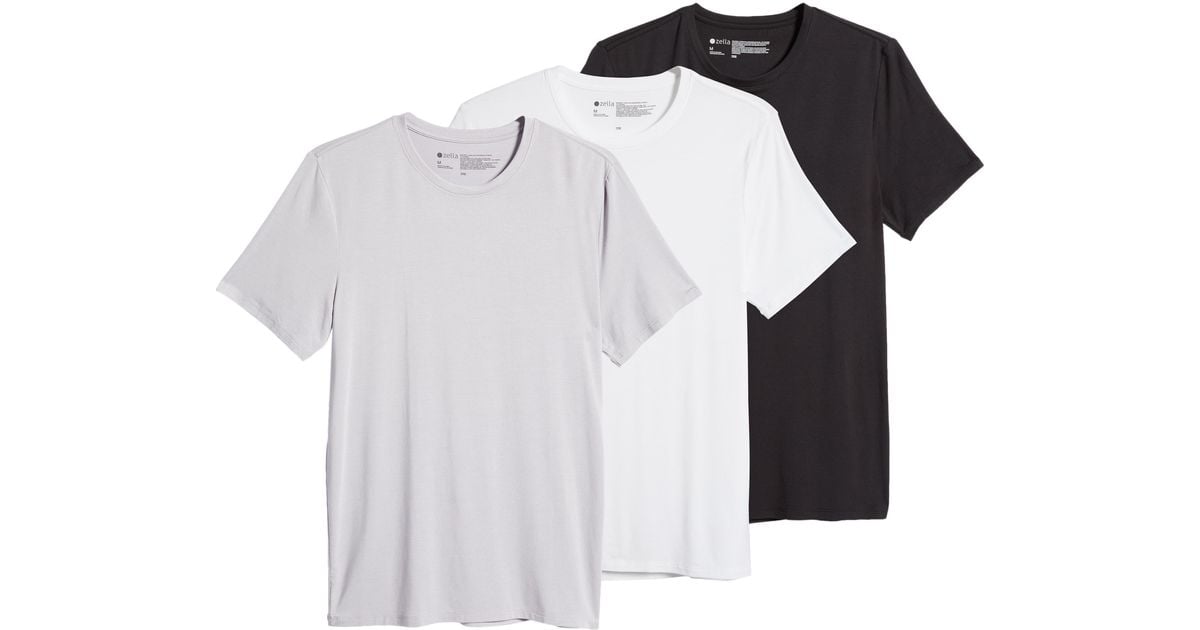 Zella 3pack Comfort Modal Tshirts for Men Lyst