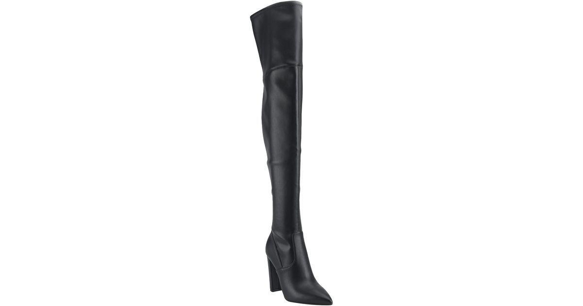 Marc Fisher Garalyn Pointed Toe Over The Knee Boot in Black Lyst