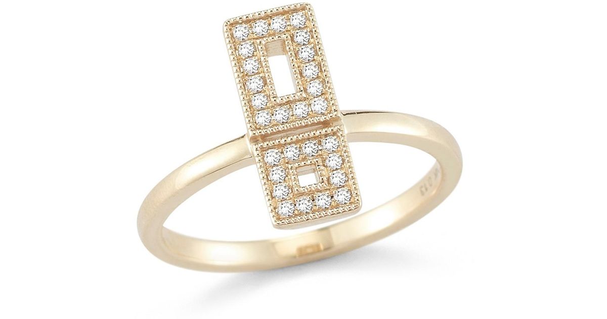 Dana Rebecca 14k Yellow Gold Allison Joy Diamond Ring - Size 7 - 0.13 ...