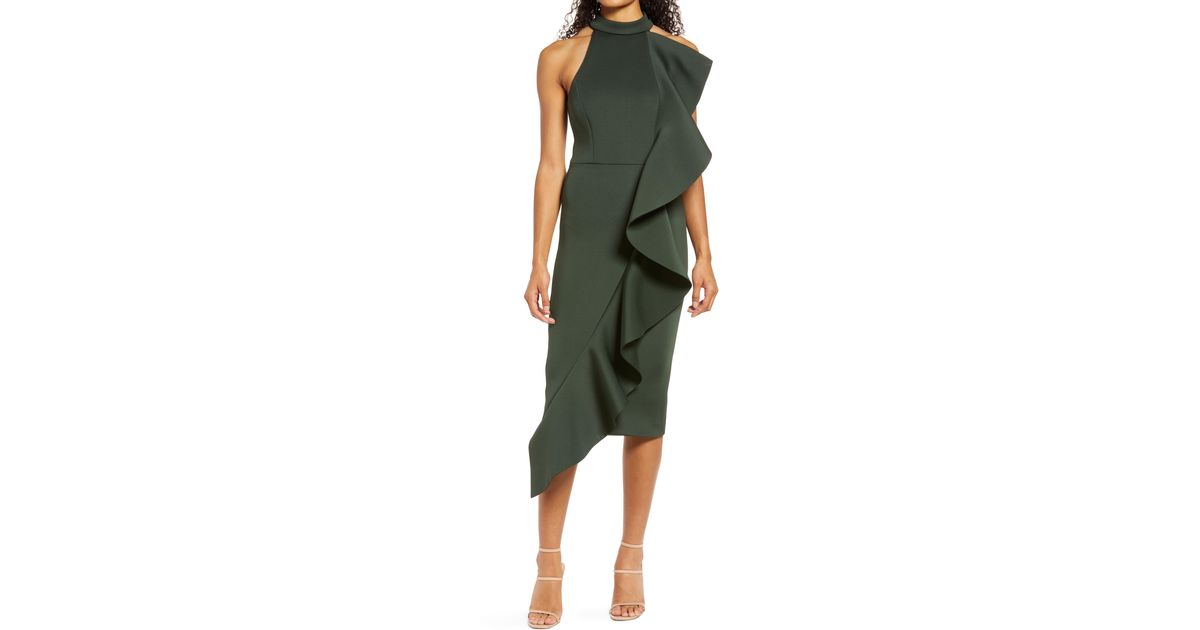 Lavish alice 2024 green scuba dress