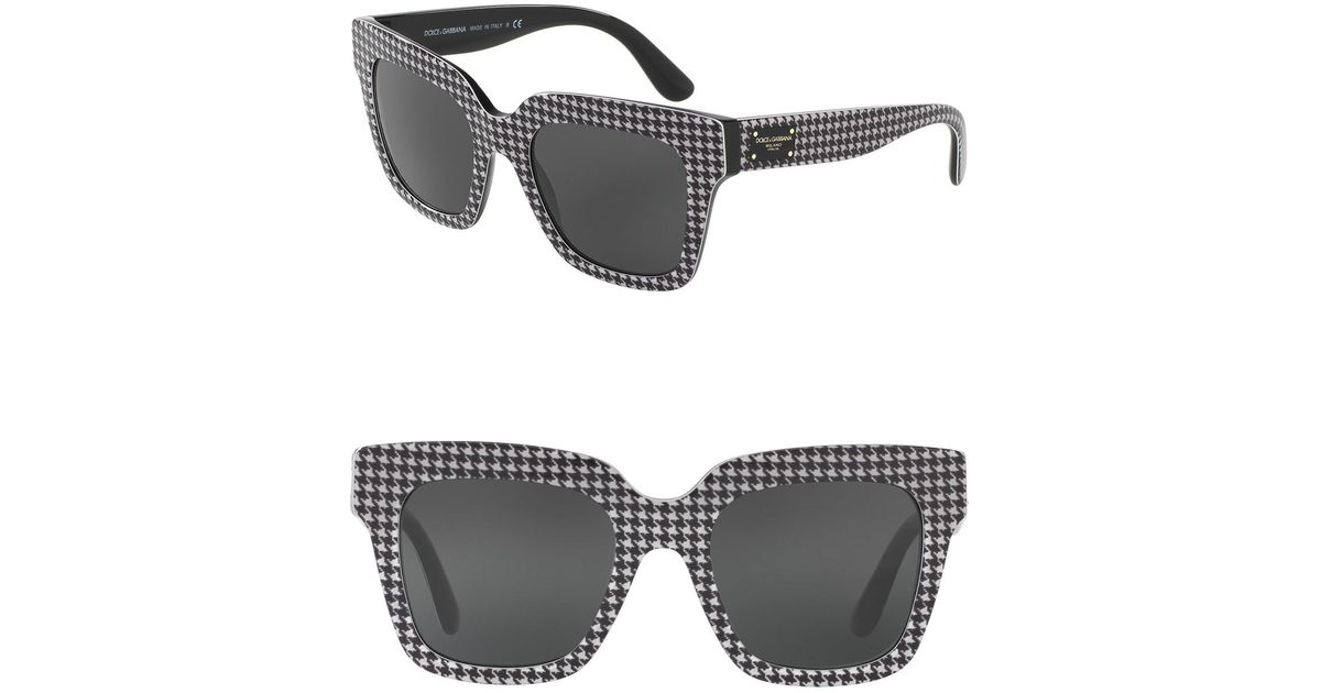 dolce and gabbana houndstooth sunglasses display picture 1