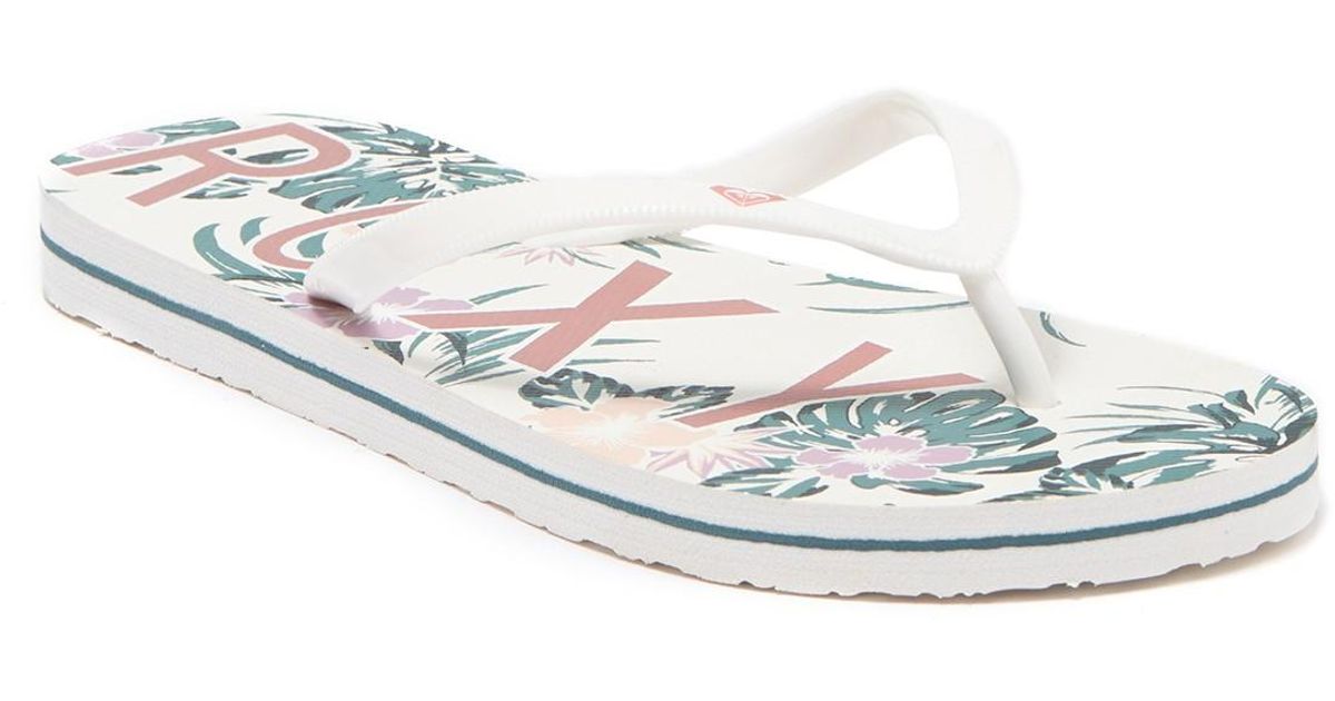 Details about   Roxy Women's Flip Flop Sandal Starfish V Teal/White Lettering Various Sizes NWT