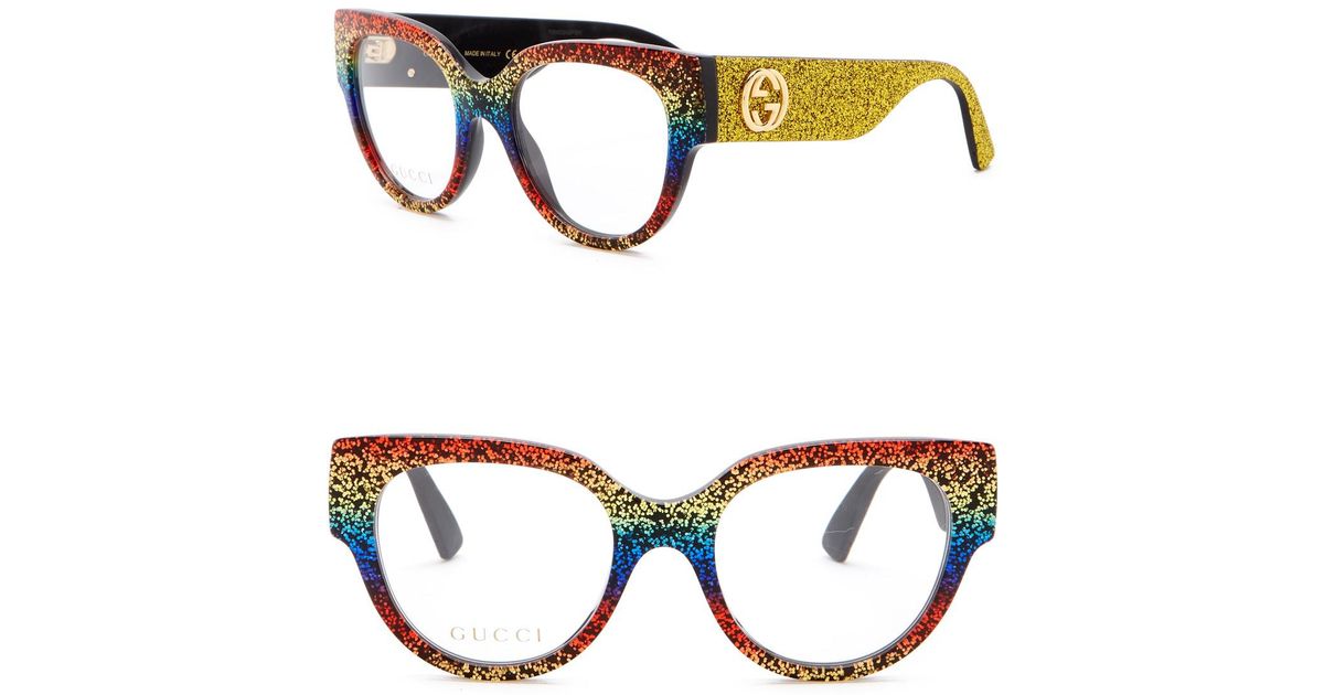 gucci glitter eyeglass frames