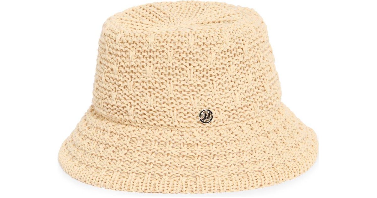Steve Madden Open Breeze Straw Bucket Hat in Natural | Lyst