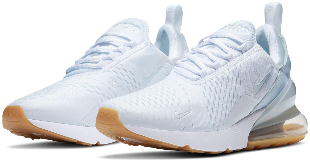 Nike Air Max 270 Sneaker In White/white Gum Leather At Nordstrom Rack ...