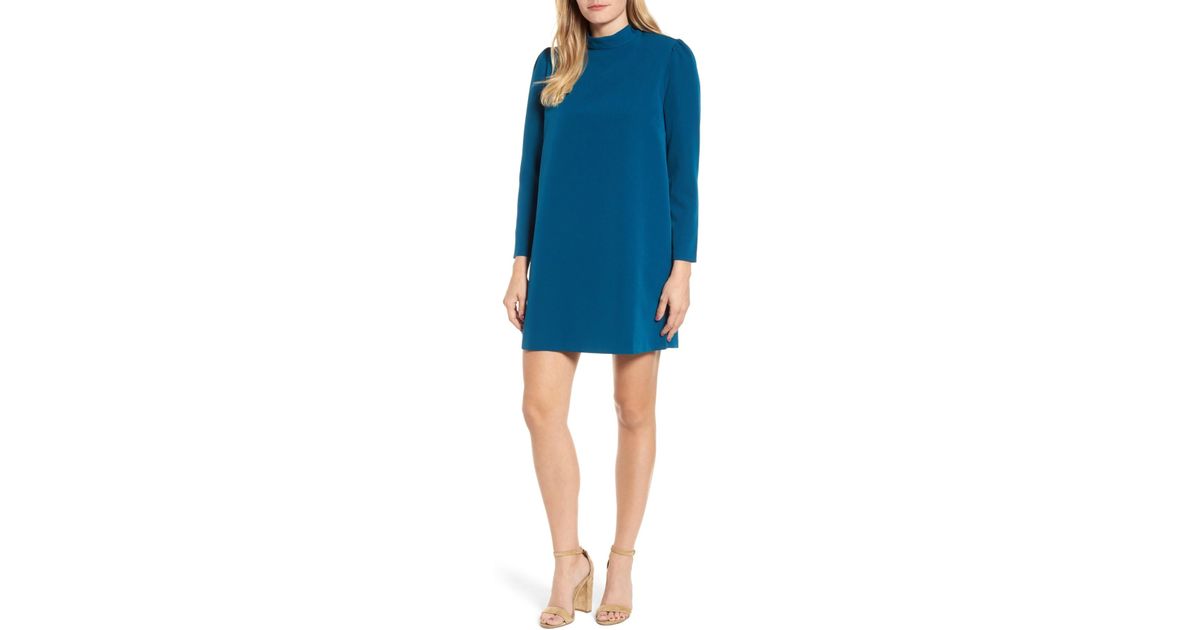 halogen bow back ponte shift dress