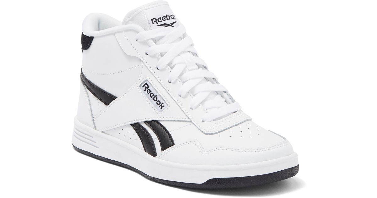 Reebok Club High-top Sneaker In White/black/ftwr White At Nordstrom Rack |  Lyst