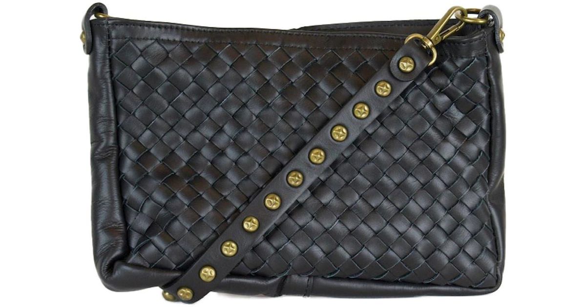 Mavis Rack Persaman New York Mavis Woven Shoulder Bag in Black | Lyst