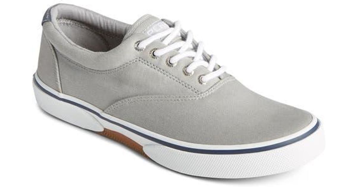 Sperry Men's Halyard 2-Eye Boat Shoe In Saltwashed White - Size 8 D(M) US