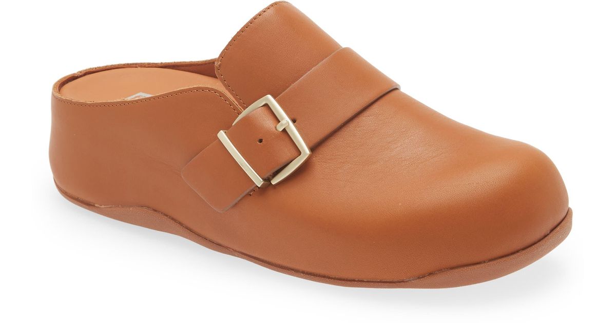 fitflop shuv leather clogs