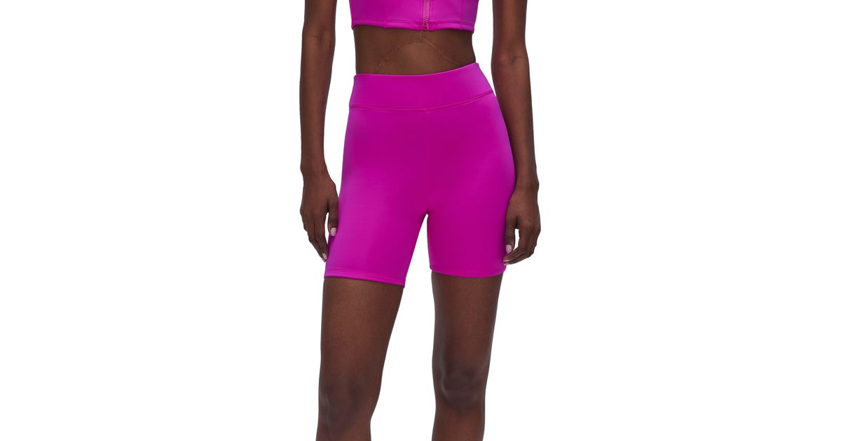 GOOD AMERICAN Good Compression Swim Shorts in Pink Lyst