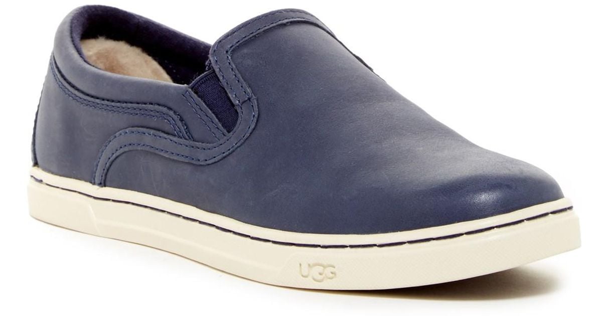 UGG Fierce Leather Uggpure(tm) Lined Slipon Sneaker in Navy (Blue) for Men Lyst