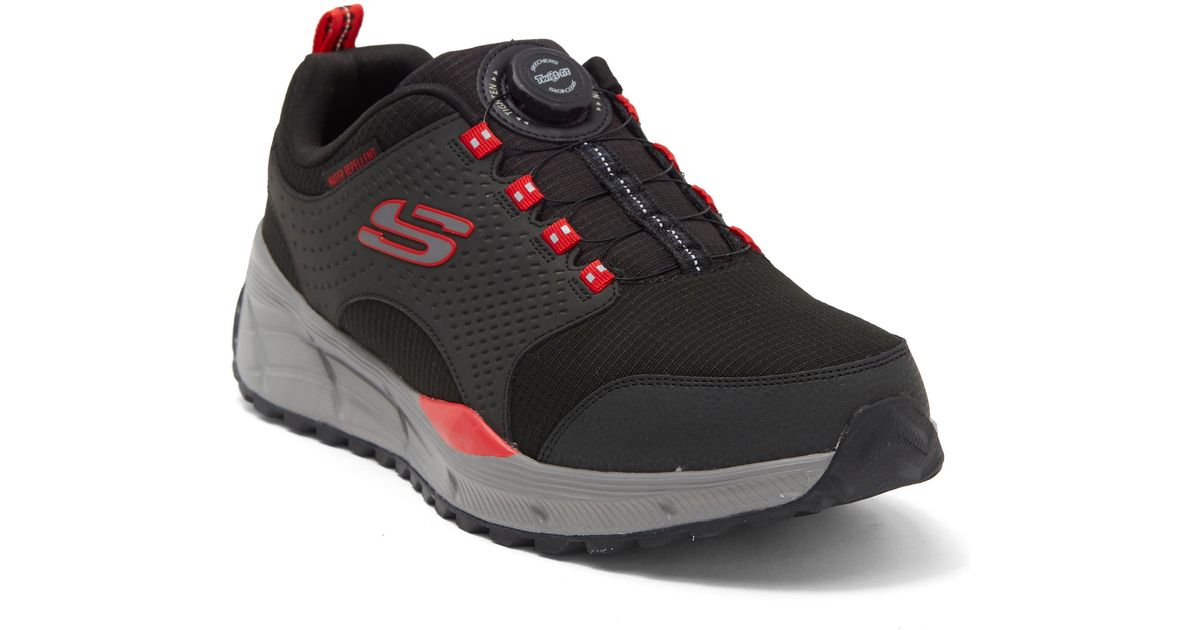 Skechers Twist Fit Walking Sneaker In Black/red At Nordstrom Rack for Men  Lyst