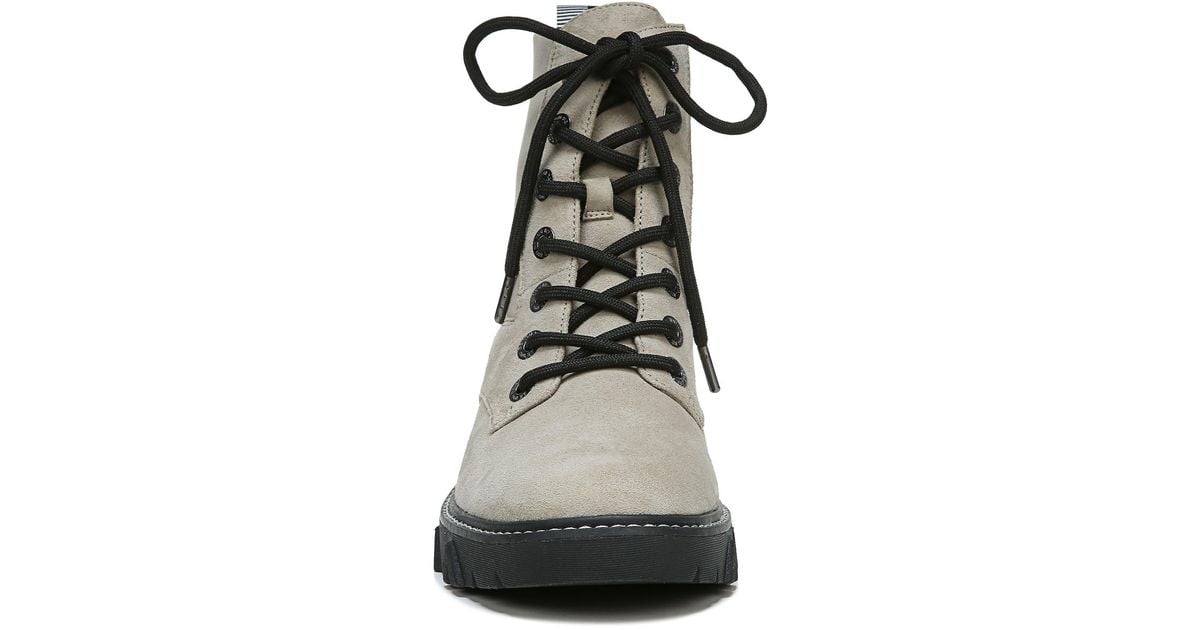 Dr. Scholls Hudson Combat Boot In Green Leather At Nordstrom Rack | Lyst