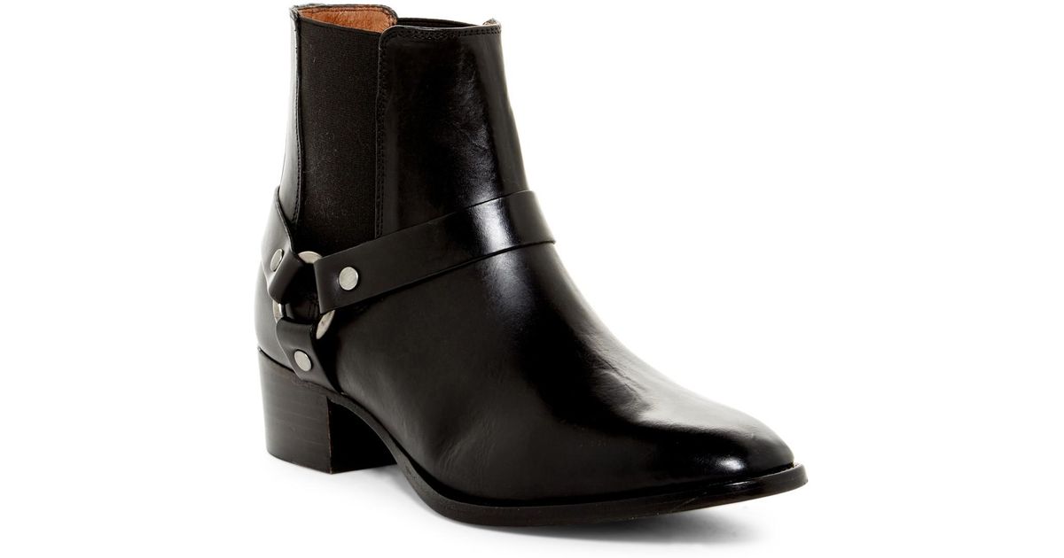 Frye Dara Harness Chelsea Boot in Black Lyst