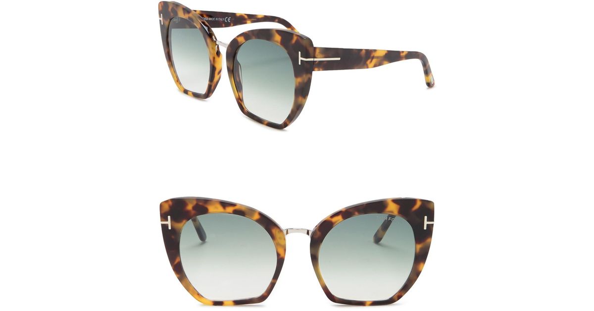 burberry 55mm modified cat eye