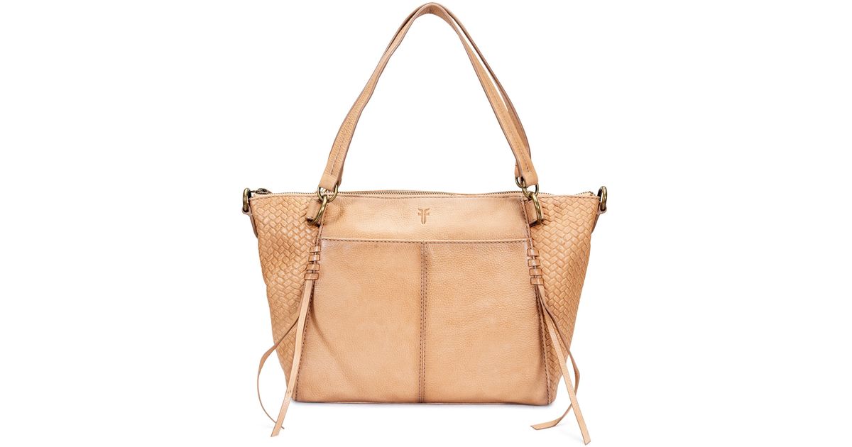 Frye Freya Satchel Bag in Natural Lyst