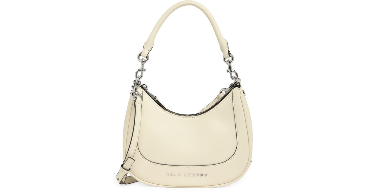 Marc Jacobs Small Leather Hobo Bag in Natural | Lyst