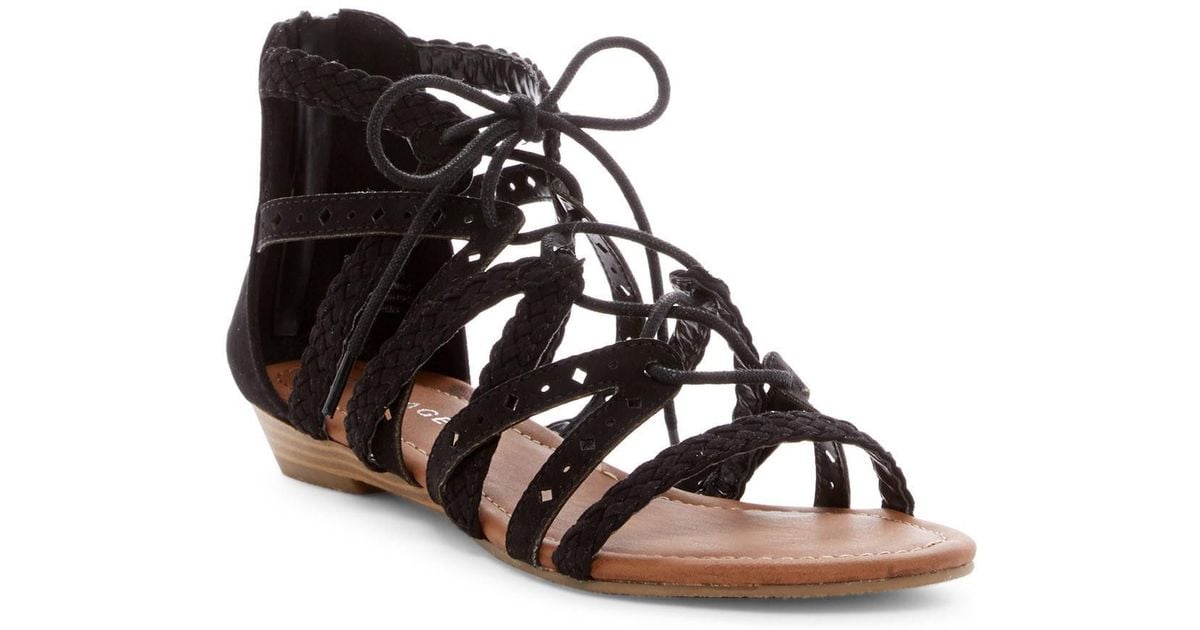 rampage sandals black