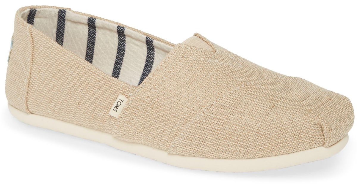 TOMS Alpargata Slip-on in Natural | Lyst